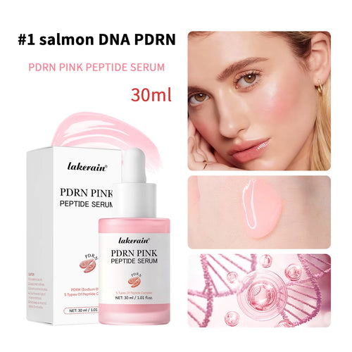 Salmon DNA PDRN Pink Peptide Serum Pink Glow Serum Remove Skin Darkness Hydrating Moisturizing Firming Korean Skincare